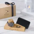 Personalised bedside watch and phone stand