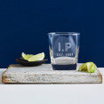 PERSONALISED INITIALS SQUARE SCOTCH GLASS