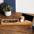 Personalised bedside watch and phone stand